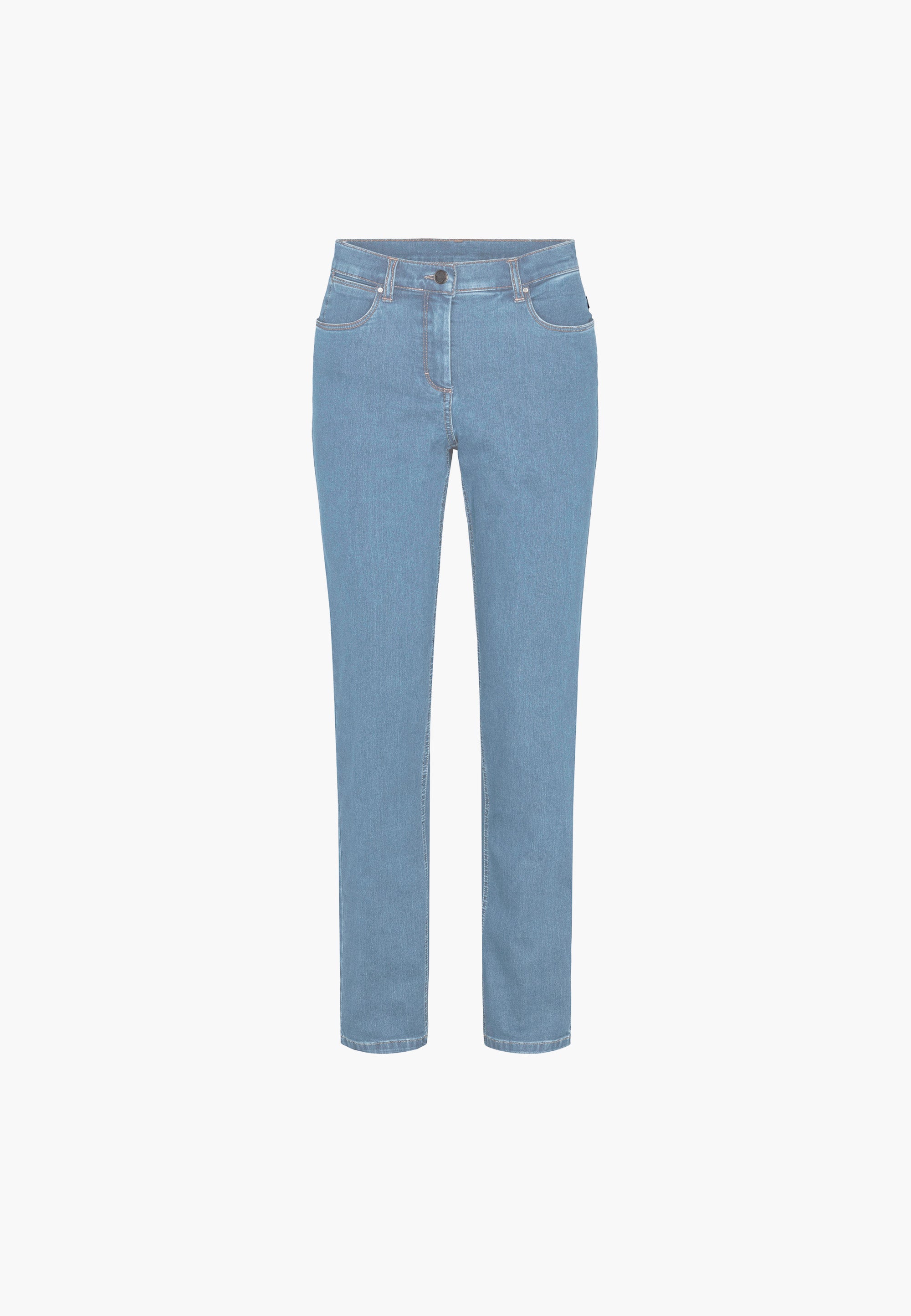 LAURIE  Charlotte Regular - Medium Length Trousers REGULAR 49301 Light Blue Denim