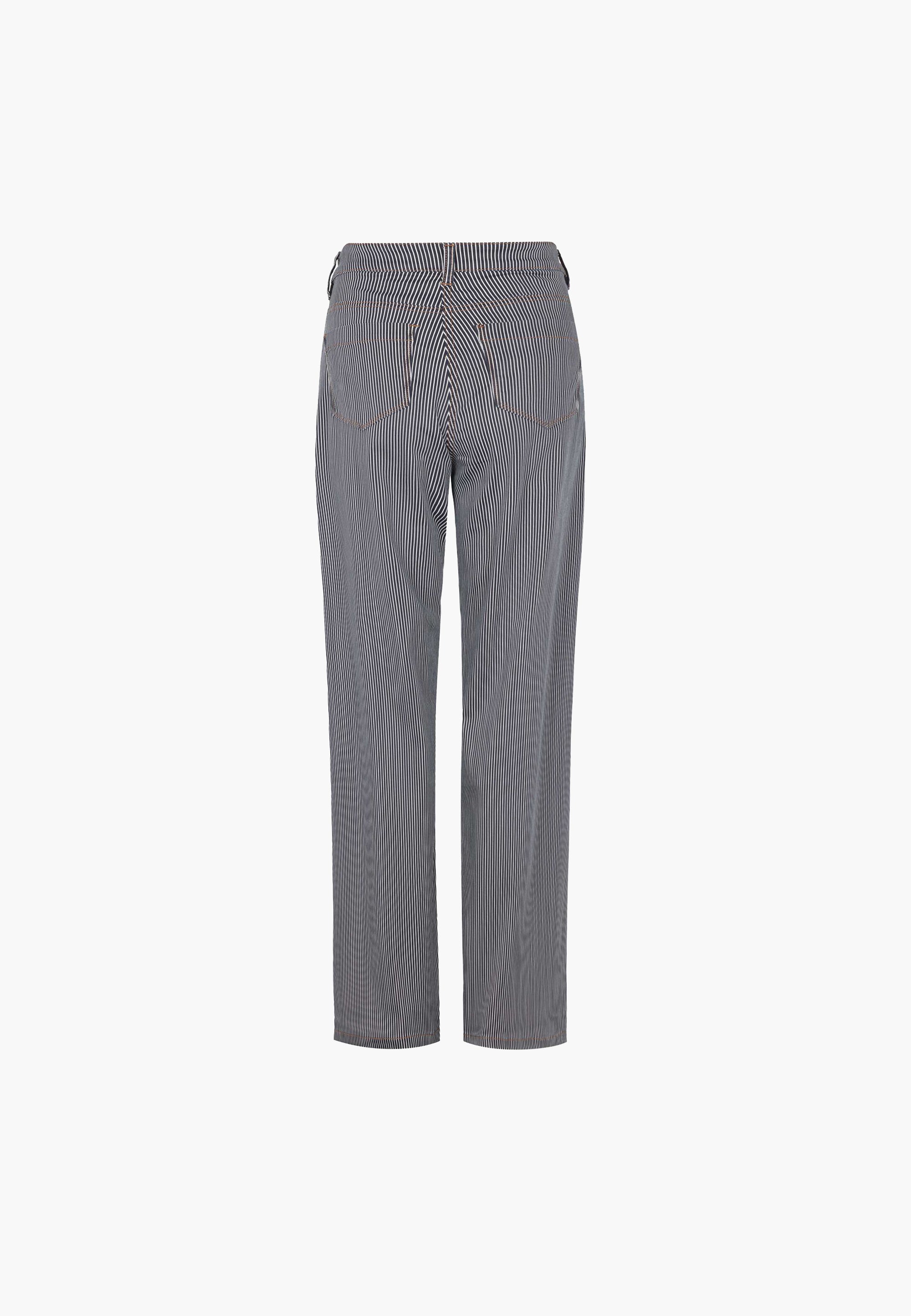 LAURIE  Charlotte Regular - Medium Length Trousers REGULAR 49397 Blue Stripe