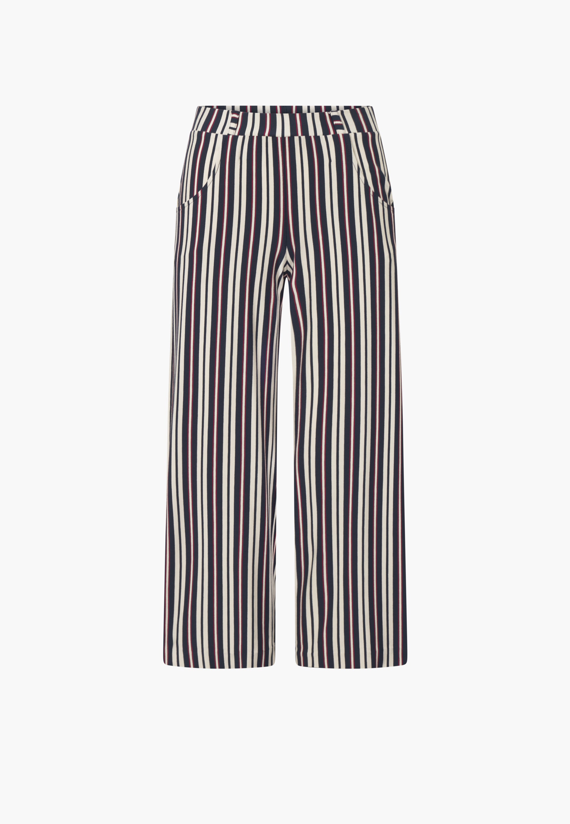 LAURIE Donna Loose Crop Trousers LOOSE 49139 Nautical Stripe