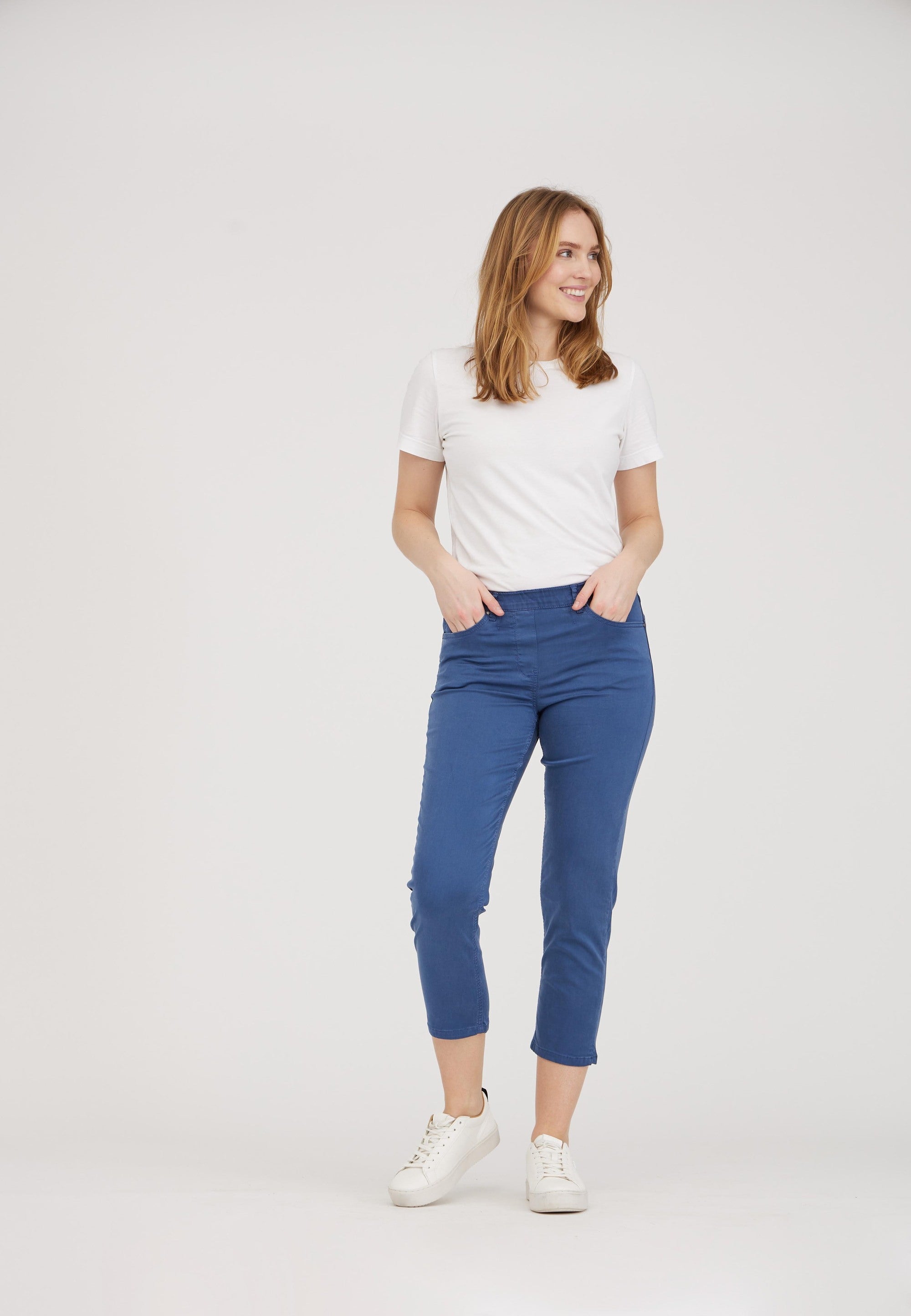 LAURIE  Hannah Regular Crop Trousers REGULAR 47000 Nordic Blue