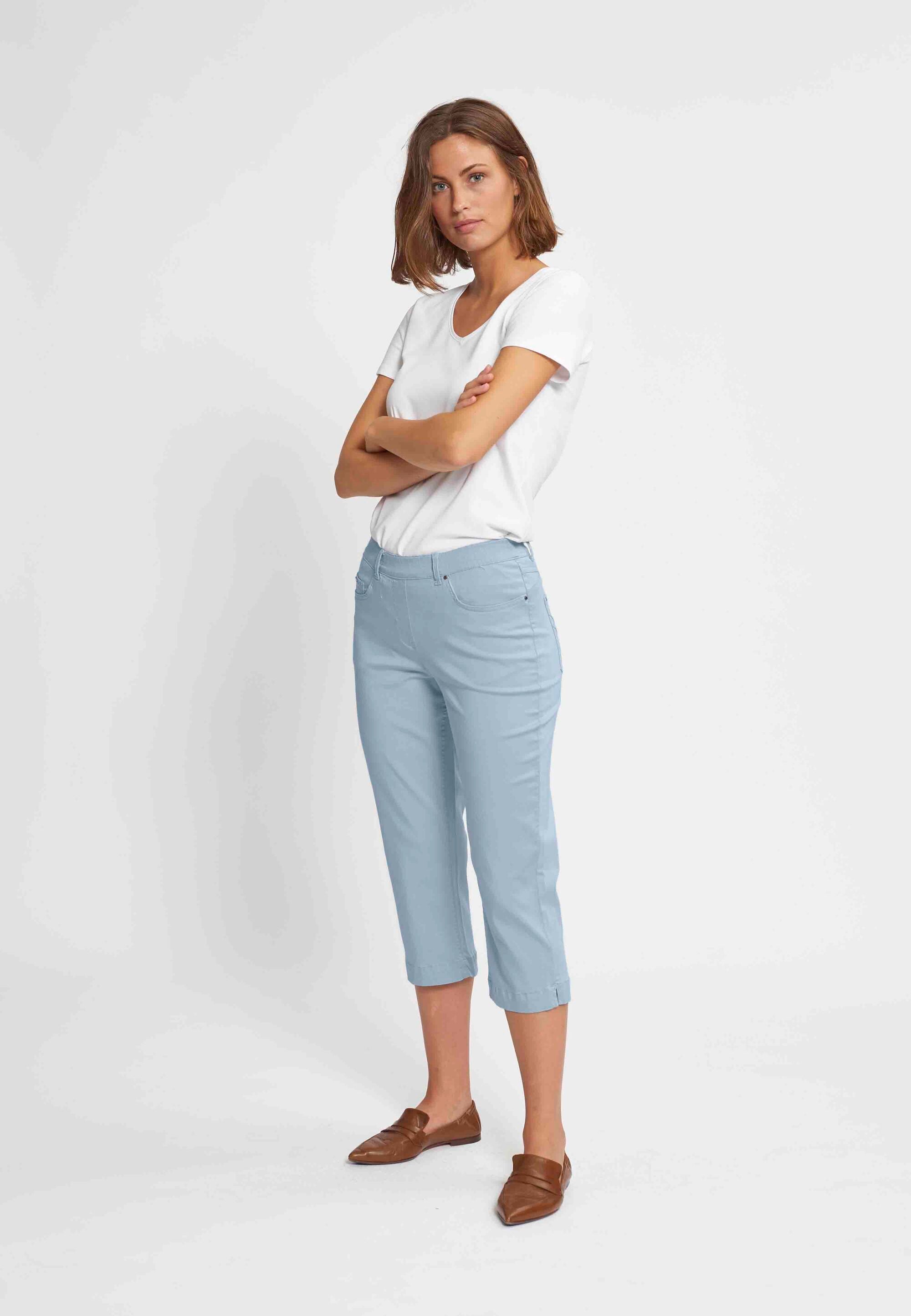 LAURIE  Hannah Regular Housut Capri Trousers REGULAR 43136 Faded Blue
