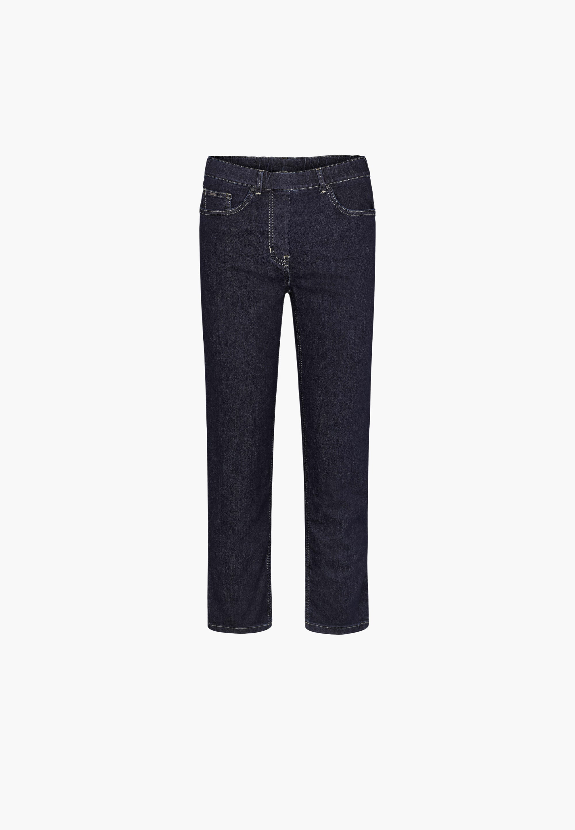 LAURIE  Helen Straight - Extra Short Length Trousers STRAIGHT 49501 Dark Blue Denim