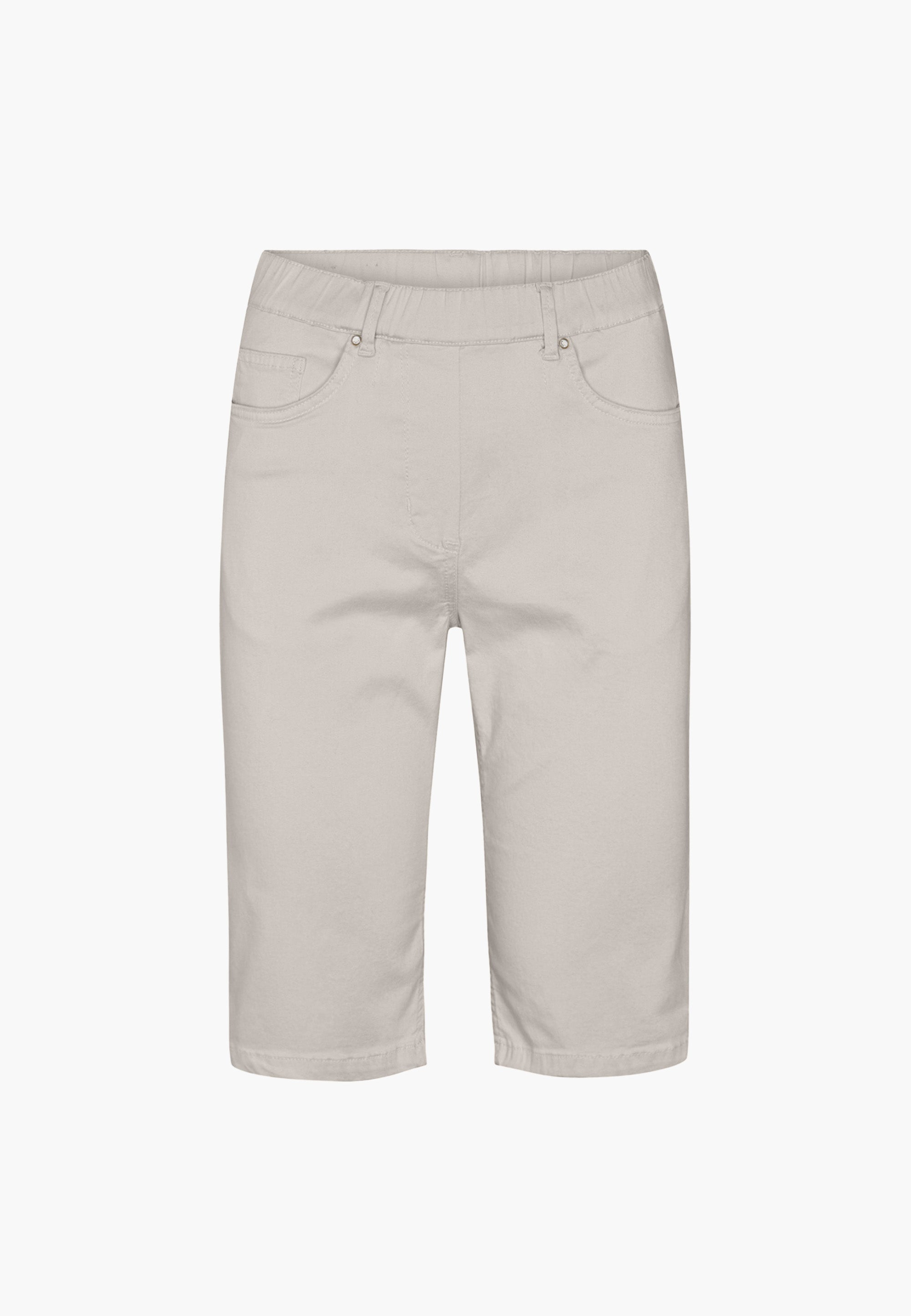 LAURIE Helen Straight Shorts Trousers STRAIGHT 25102 Grey Sand