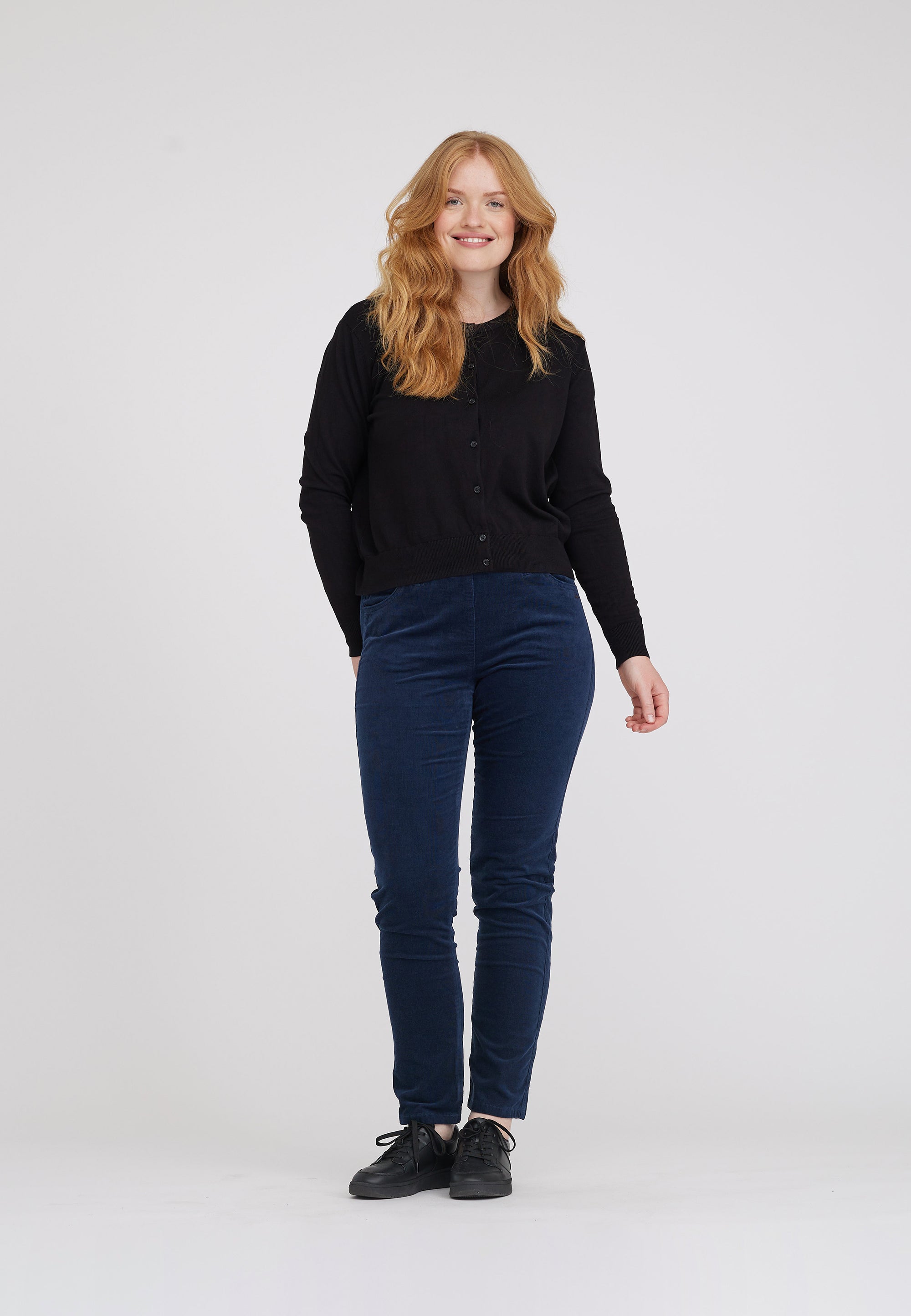 LAURIE  Kelly Regular Sametti - Medium Length Trousers REGULAR 49000 Navy