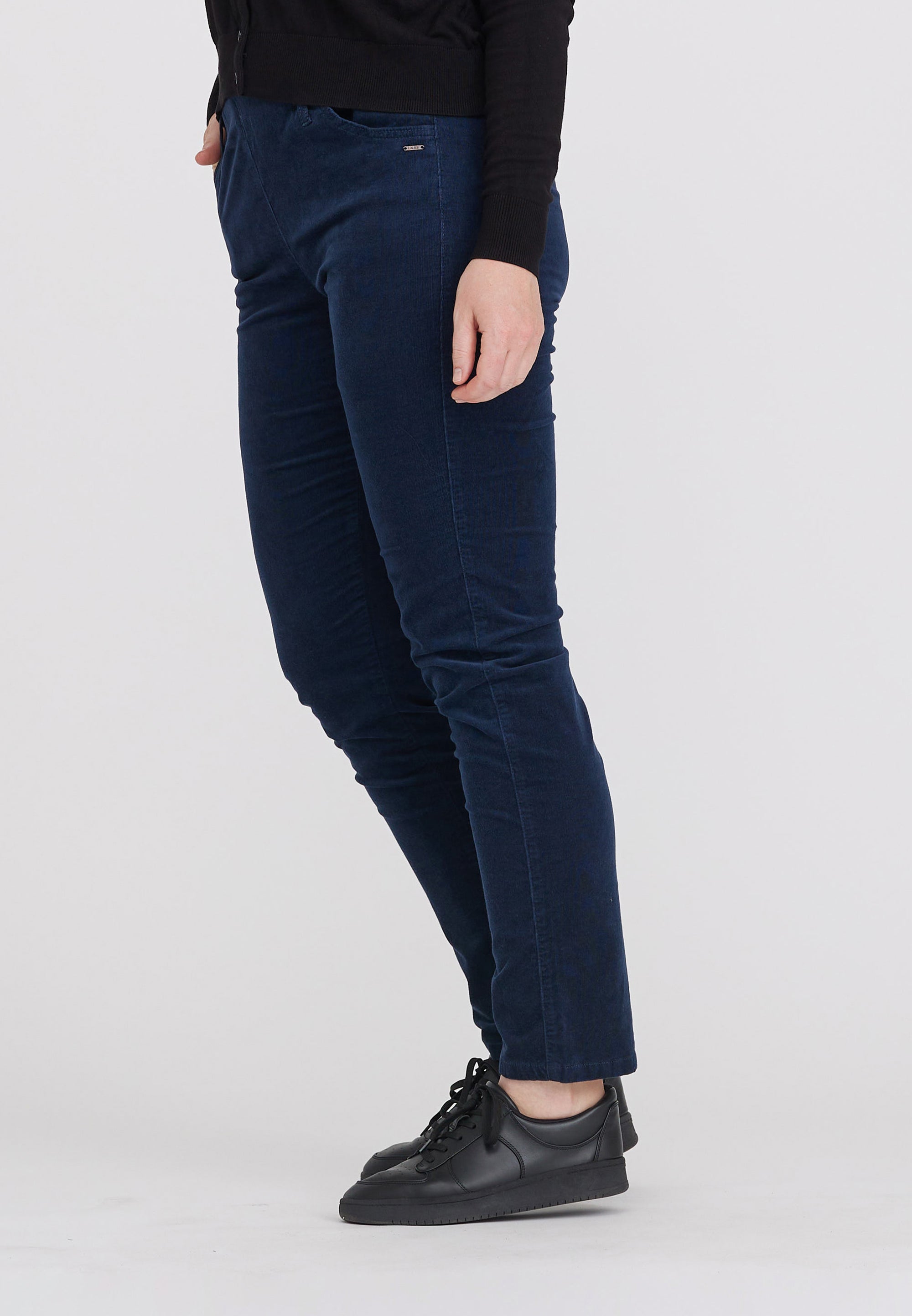 LAURIE  Kelly Regular Sametti - Medium Length Trousers REGULAR 49000 Navy