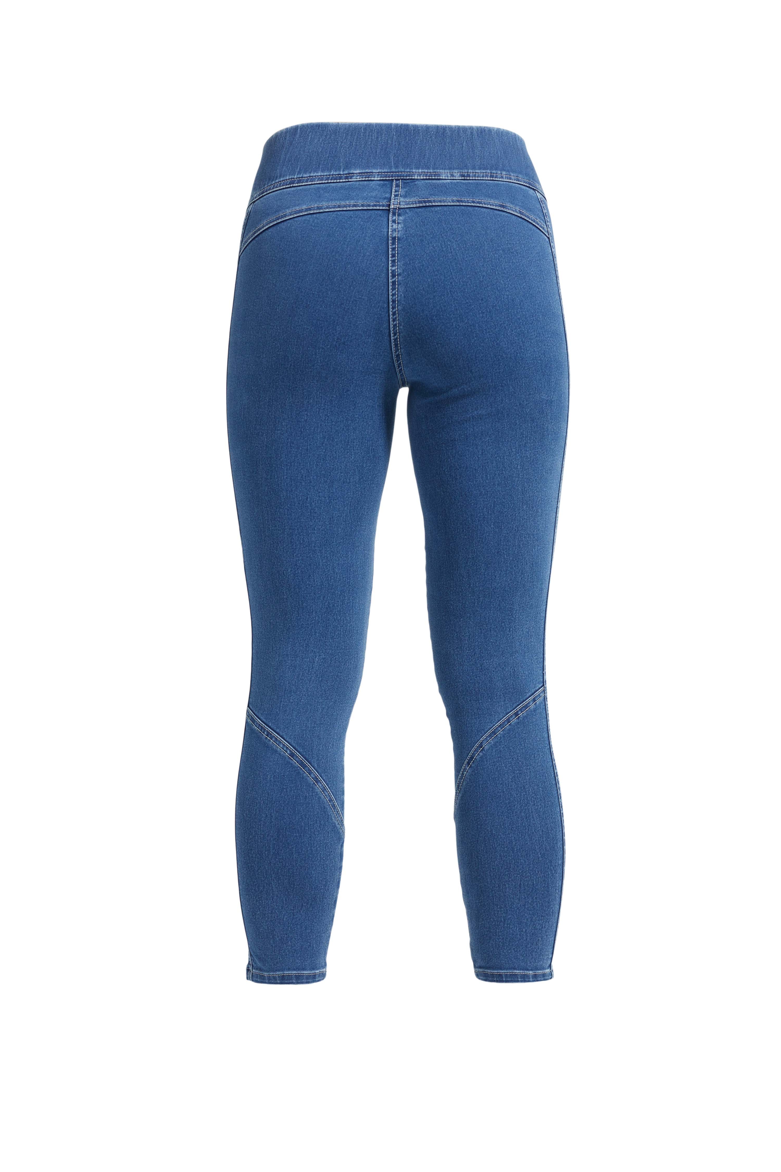 LAURIE  Maya Skinny Cropped Trousers SKINNY 43515 Medium Blue Denim