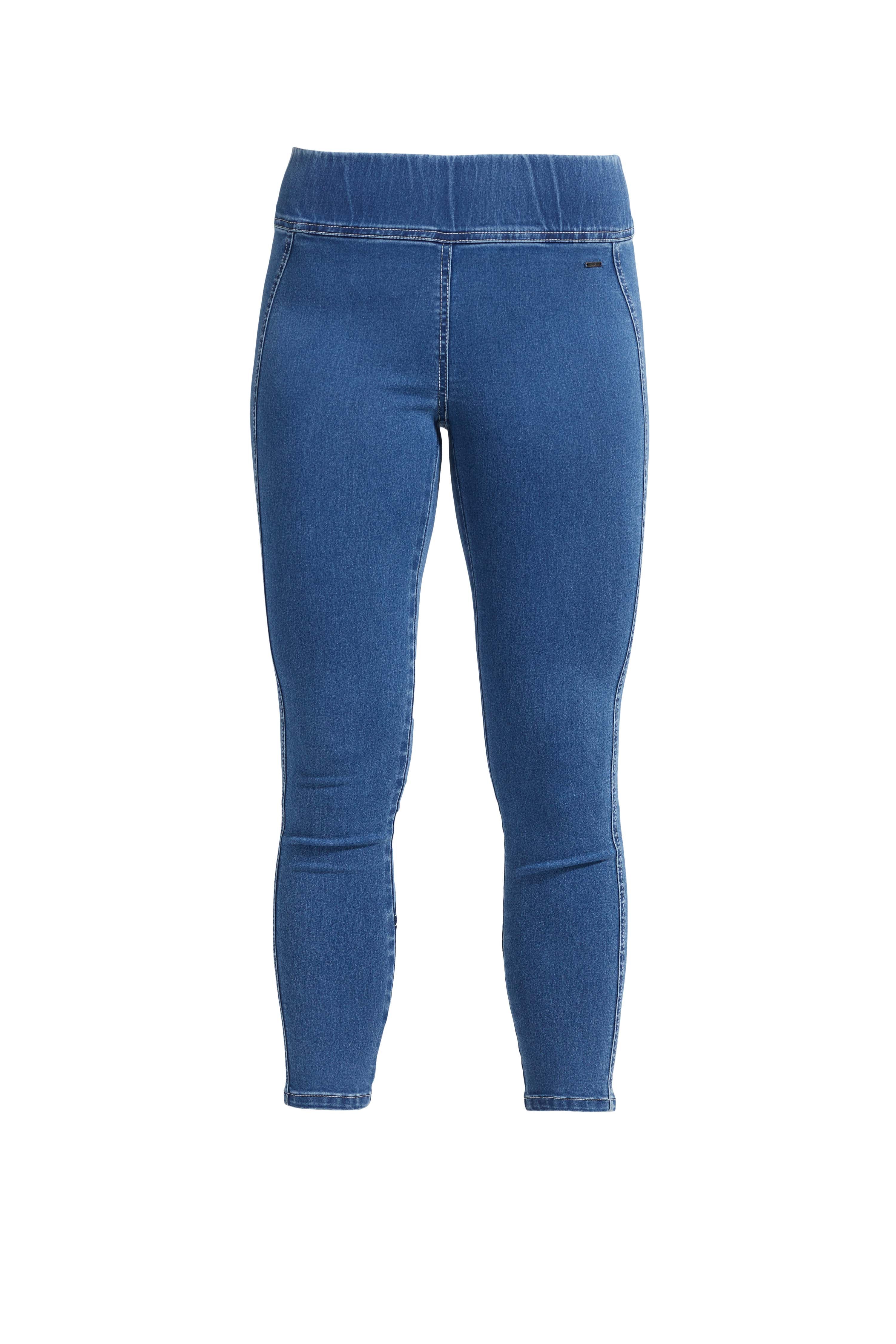 LAURIE  Maya Skinny Cropped Trousers SKINNY 43515 Medium Blue Denim