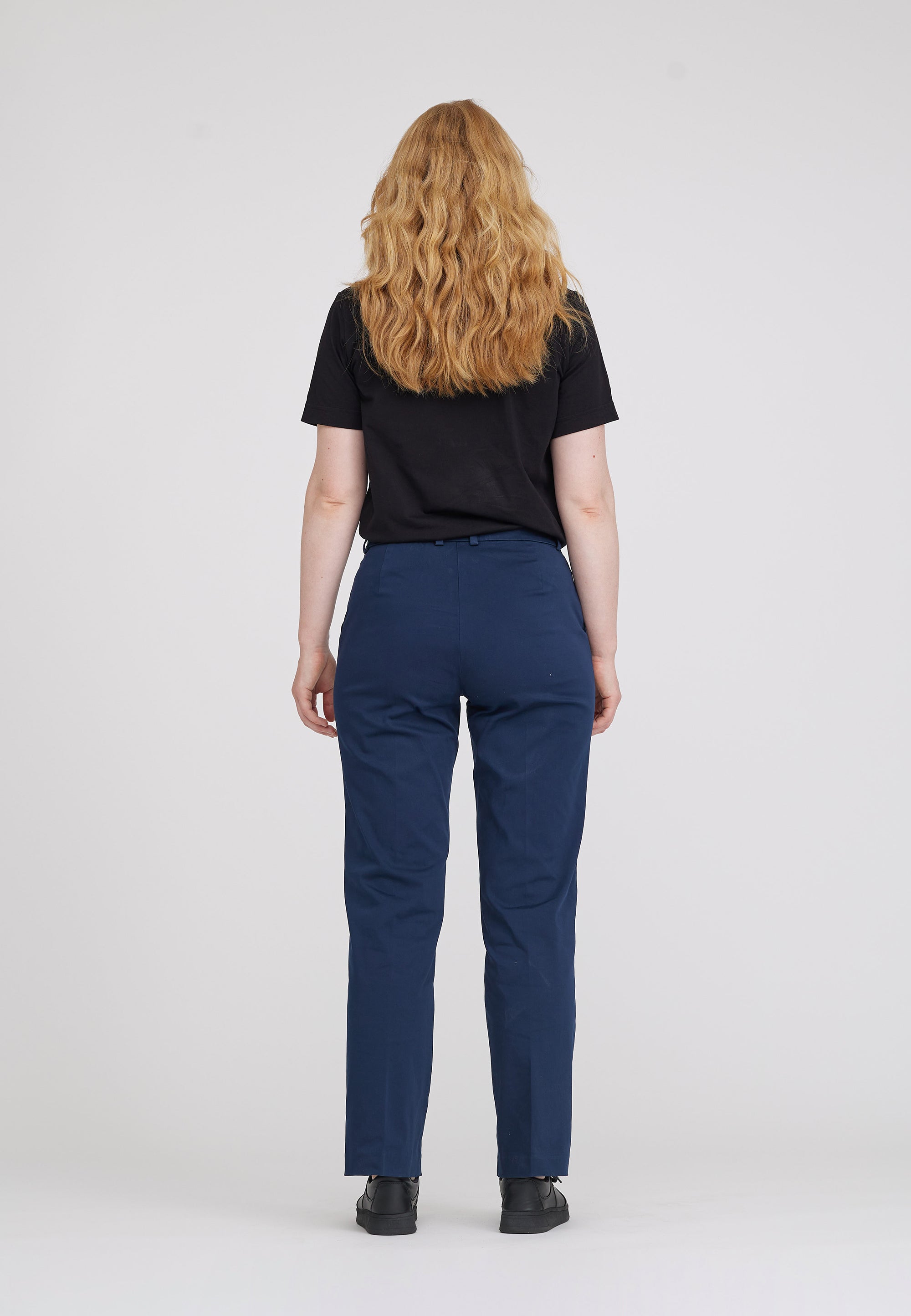 LAURIE Phoebe Loose - Medium Length Trousers LOOSE 49105 Navy