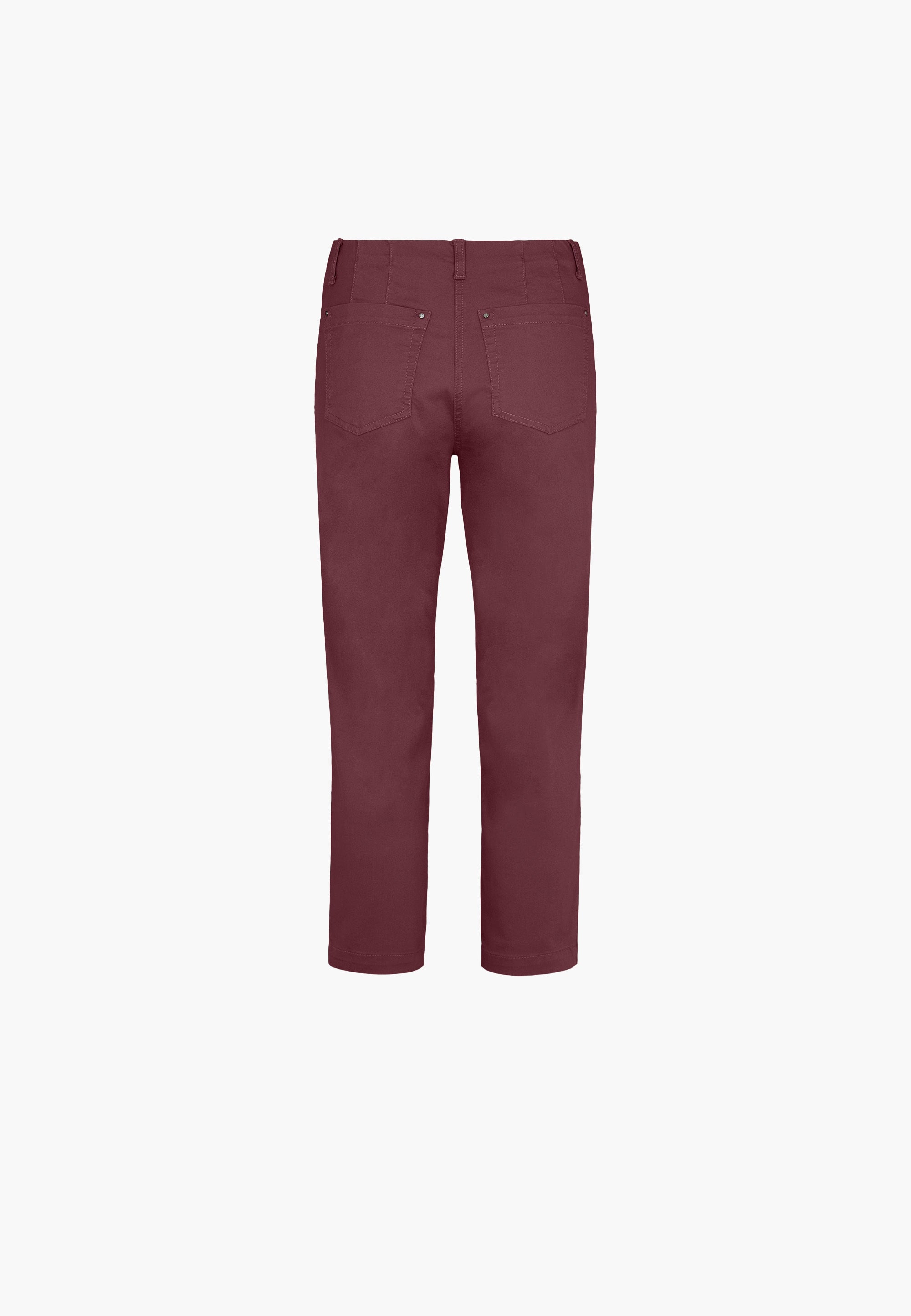 LAURIE Piper Pure Regular Crop Trousers REGULAR 66000 Zinfandel