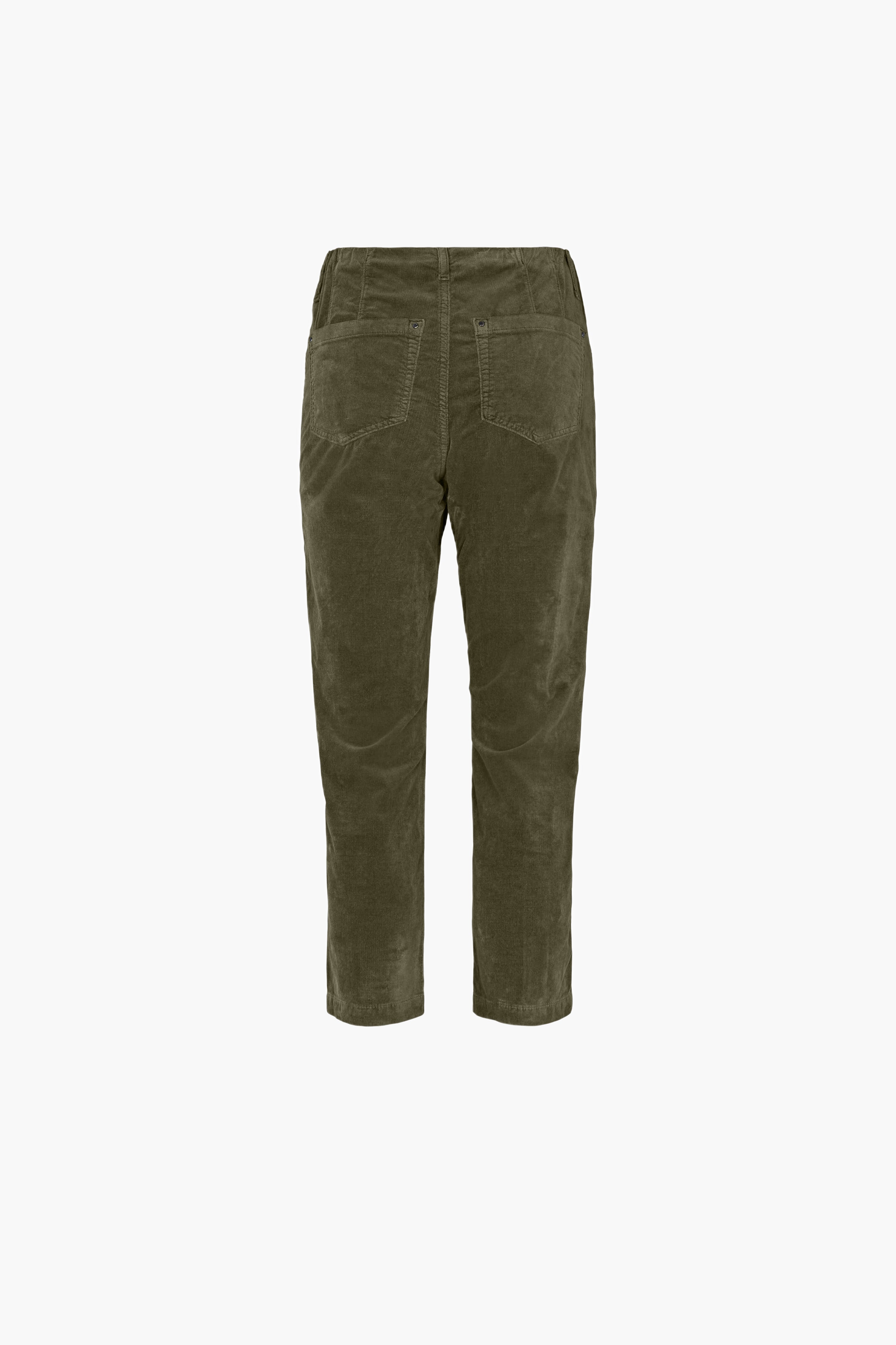 LAURIE  Piper Regular Sametti Crop Trousers REGULAR 55000 Dried Olive