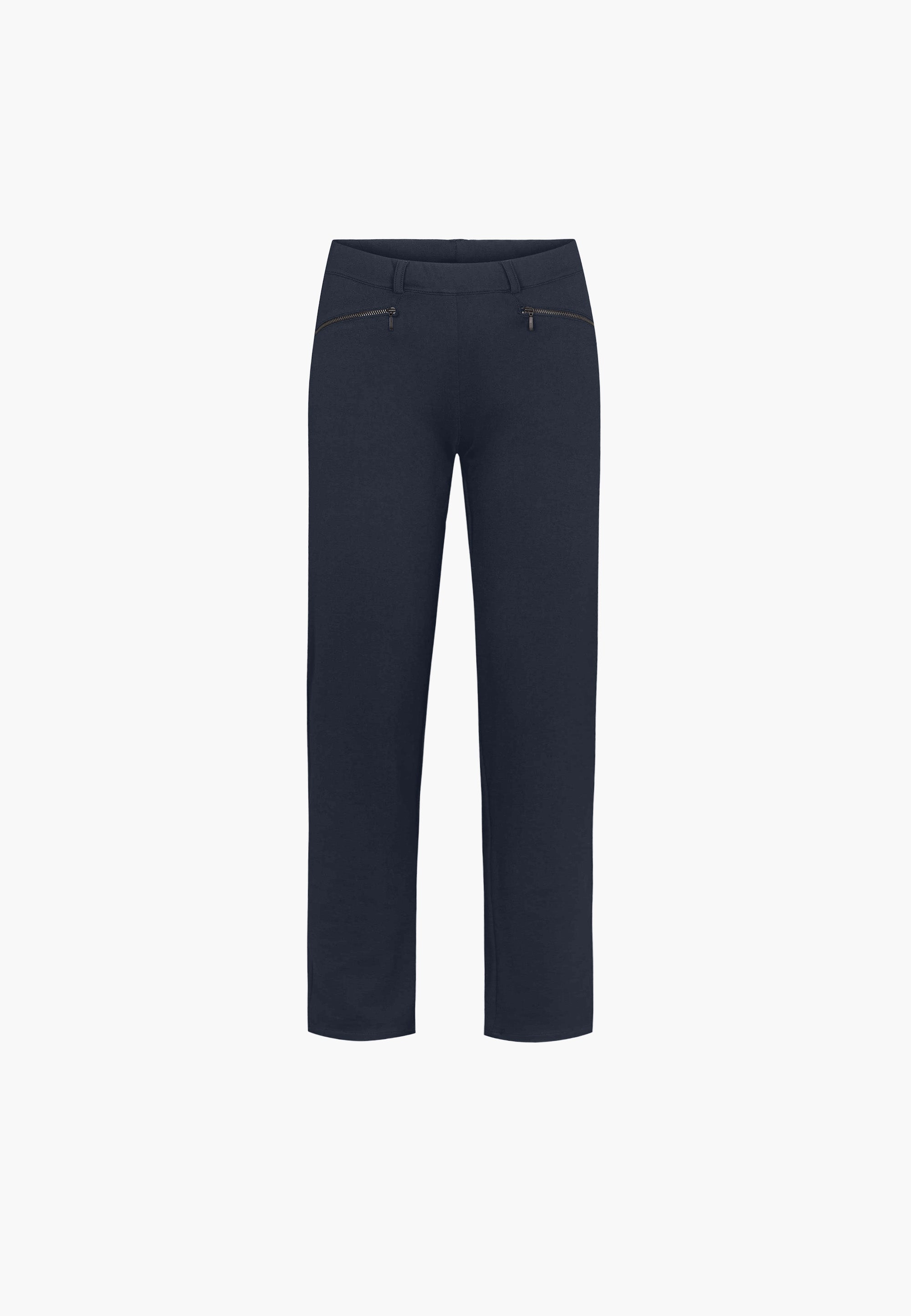 LAURIE  Ruby Straight - Medium Length Trousers STRAIGHT 49103 Navy brushed