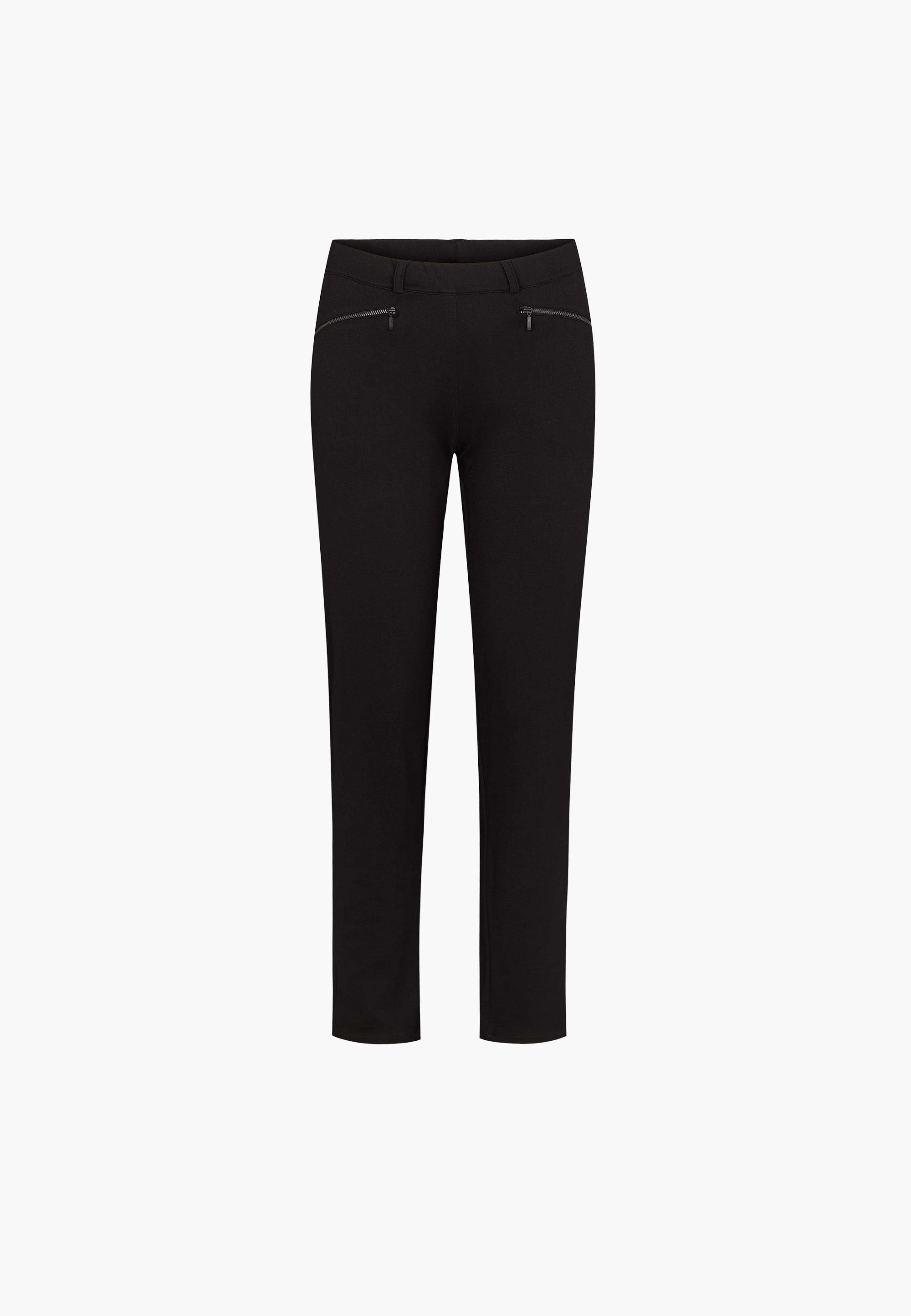 LAURIE  Rylie Regular - Medium Length Trousers REGULAR 99143 Black brushed