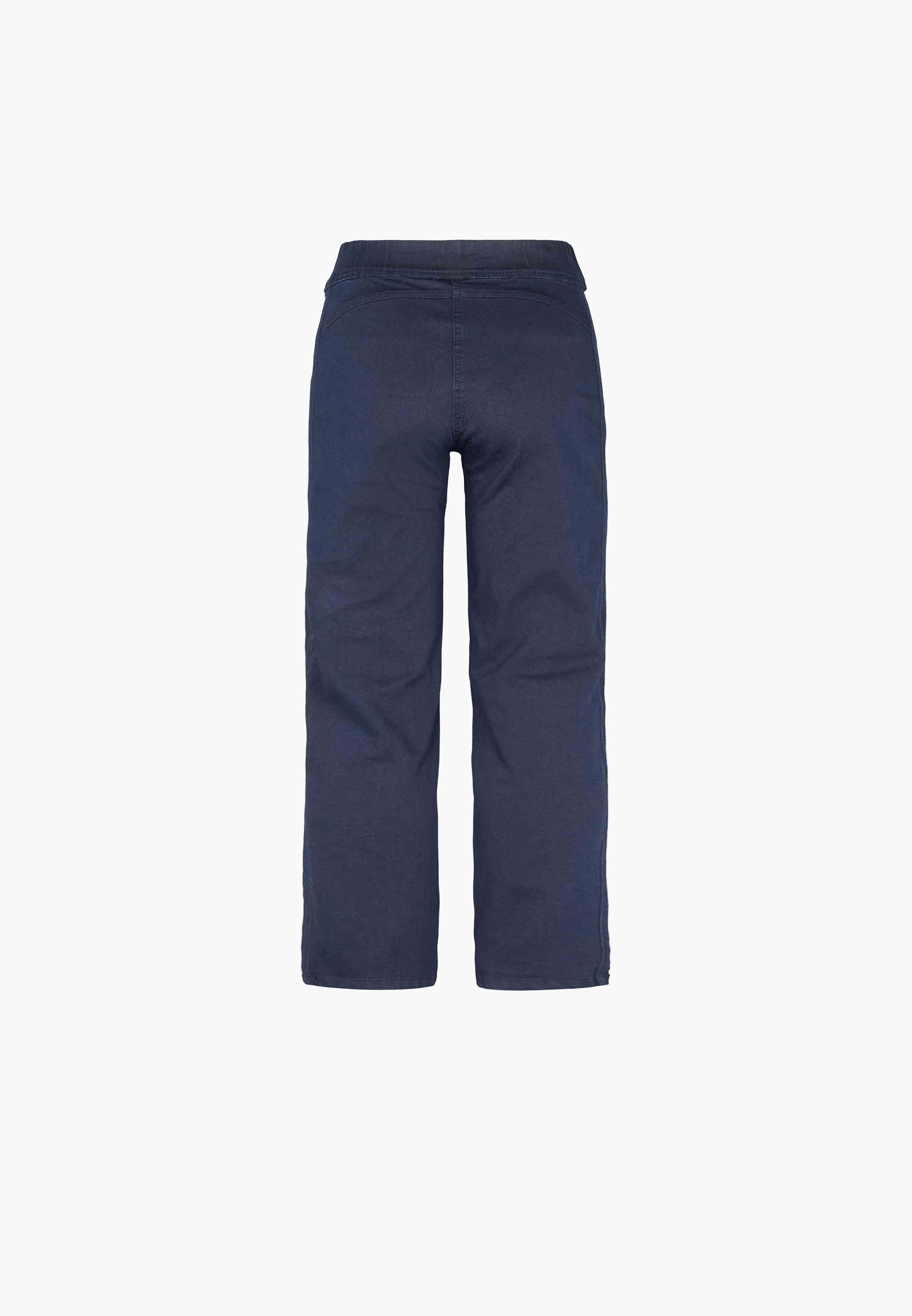 LAURIE  Serene Loose - Extra Short Length Trousers LOOSE 49520 Dark Blue Denim